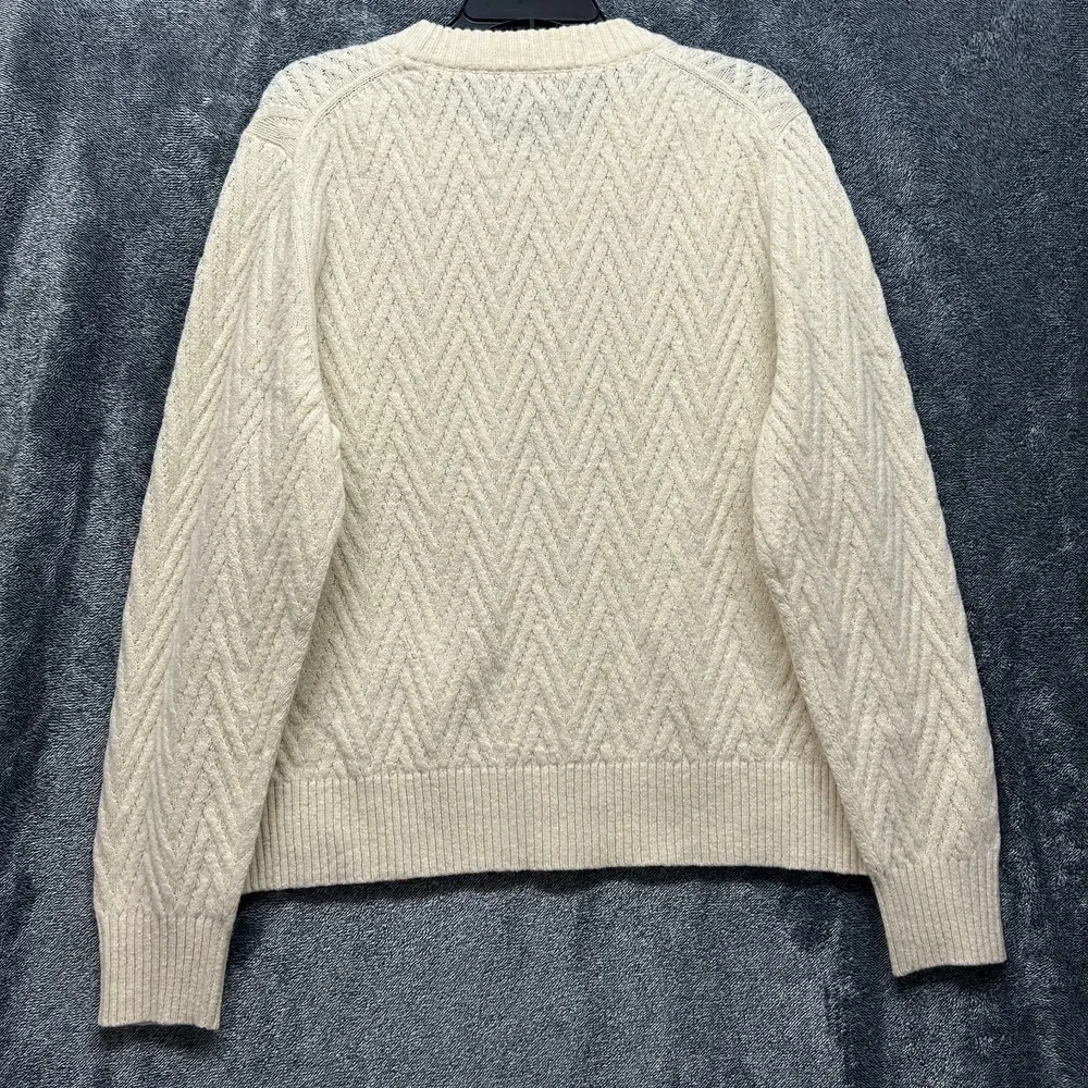 Patagonia Womens Size XL Beige Recycled Wool Blend Crewneck Sweater